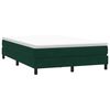 vidaXL Cama box spring sin colch&oacute;n terciopelo verde oscuro 160x210 cm