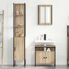 vidaXL Juego de muebles de ba&ntilde;o con estante 3 pcs Roble Sonoma