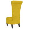 vidaXL Sill&oacute;n de respaldo alto con botones terciopelo amarillo