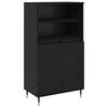 vidaXL Alacena Negro 60 x 36 x 110 cm Madera contrachapada
