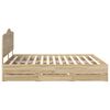 vidaXL Estructura de cama Roble Sonoma 180 x 200 cm Madera Ingenieril
