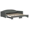 vidaXL Sof&aacute; cama nido tela gris oscuro 100x200 cm