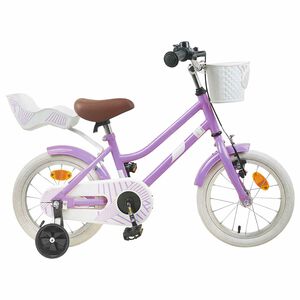 vidaXL Bicicleta Infantil 12 Pulgadas para 2-4 a&ntilde;os Morado