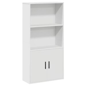 vidaXL Estanter&iacute;a de madera de ingenier&iacute;a blanca 60x24x120 cm