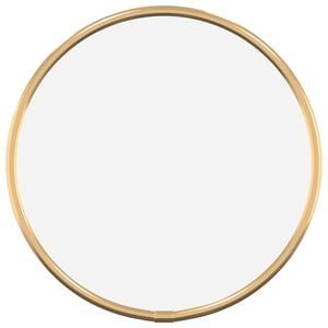 vidaXL Espejo de pared redondo dorado &Oslash;20 cm