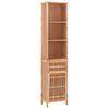 vidaXL Mueble de ba&ntilde;o madera maciza de nogal 42x29x182 cm