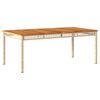 vidaXL Set comedor de jard&iacute;n 7 pzas con cojines rat&aacute;n sint&eacute;tico beige