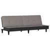 vidaXL Sof&aacute; cama de tela gris taupe