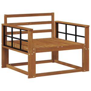 vidaXL Sof&aacute; intermedio de exterior Madera de Acacia S&oacute;lida Natural