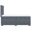 vidaXL Cama box spring con colch&oacute;n terciopelo gris oscuro 90x200 cm