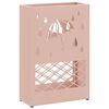 vidaXL Soporte para Paraguas de Lluvia Rosa 28 x 12 x 41 cm Acero