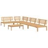 vidaXL Set de sof&aacute;s de palets de jard&iacute;n 5 pzas madera maciza de acacia