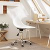 vidaXL Silla de oficina giratoria PP blanca
