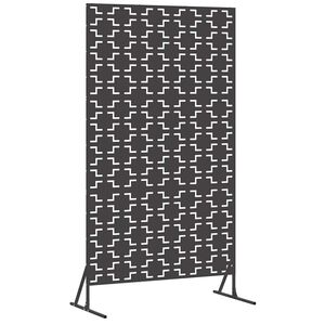 vidaXL Pantalla de Privacidad 100 x 50 x 180 cm Acero Negro