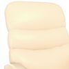 vidaXL Sill&oacute;n reclinable de cuero sint&eacute;tico crema