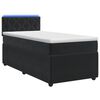 vidaXL Cama box spring con colch&oacute;n Negro 90 x 200 cm Terciopelo