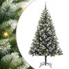 vidaXL &Aacute;rbol de Navidad Artificial con Nieve Esponjosa y Plegable