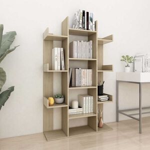 vidaXL Estanter&iacute;a de madera de ingenier&iacute;a roble Sonoma 86x25,5x140 cm