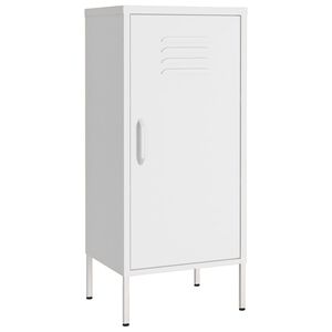 vidaXL Armario de almacenamiento acero blanco 42,5x35x101,5 cm