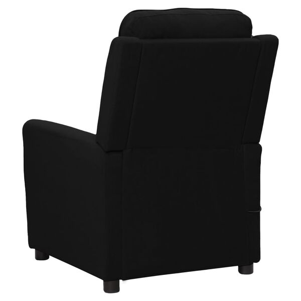 vidaXL Sillón de masaje de tela negro