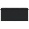 vidaXL Banco con almacenaje madera de ingenier&iacute;a negro 102x42x45 cm