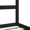vidaXL Estructura de cama para ni&ntilde;os madera de pino negro 80x200 cm