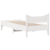 vidaXL Estructura de cama sin colch&oacute;n madera de pino blanca 90x200 cm