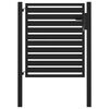 vidaXL Puerta de jard&iacute;n con cerradura de aluminio negra 100x100 cm