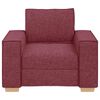 vidaXL Sill&oacute;n de tela color rojo vino 100x78x84 cm