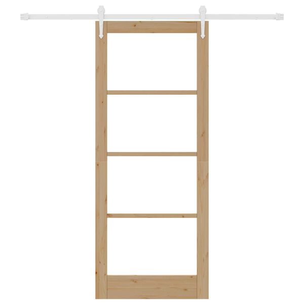vidaXL Puerta Corredera Natural 86 x 211 cm