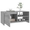 vidaXL Mesa de centro madera de ingeniería gris Sonoma 102x50x45 cm