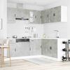 vidaXL Mueble cocina Porto gris hormig&oacute;n 11 pzas madera contrachapada