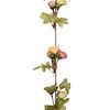 vidaXL Guirnaldas de flores de Navidad 6 uds rosa 215 cm