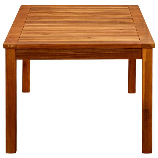 vidaXL Mesa de centro de jardín madera maciza de acacia 110x60x45 cm