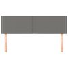 vidaXL Cabeceros tela gris oscuro 144x5x78/88 cm