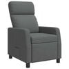 vidaXL Recliner Gris oscuro Tela