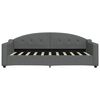 vidaXL Sof&aacute; cama con colch&oacute;n tela gris oscuro 90x190 cm