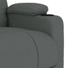vidaXL Sill&oacute;n reclinable de tela gris oscuro