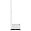 vidaXL Jardinera con enrejado PP blanco 40x40x121,5 cm