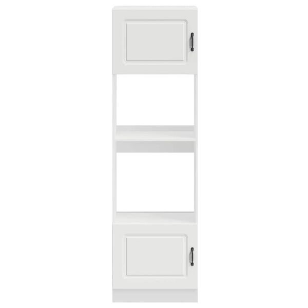 vidaXL Armarios para horno 2 uds Kalmar blanco madera de ingenier&iacute;a