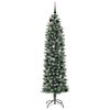 vidaXL &Aacute;rbol Navide&ntilde;o Artificial Delgado con 300 LED Verde y 210 cm