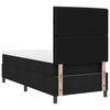 vidaXL Cama tipo Box Spring con colch&oacute;n Negro 90 x 200 cm tela