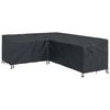 vidaXL Funda para muebles 250 x 180 x 80 cm Tela Oxford 420D Forma L