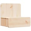 vidaXL Mesita de Noche Marr&oacute;n 44 x 32,5 x 40 cm Madera maciza de pino