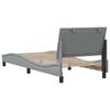 vidaXL Estructura de cama sin colch&oacute;n Hanko tela gris claro 80x200 cm