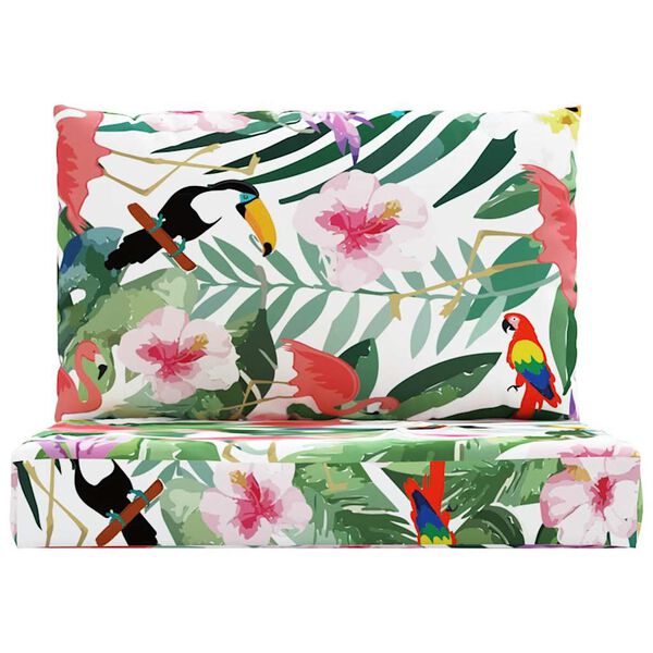 vidaXL Cojines para pal&eacute;s 2 unidades tela Oxford multicolor