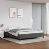 vidaXL Estructura de cama sin colch&oacute;n cuero sint&eacute;tico gris 160x200 cm