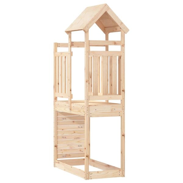 vidaXL Torre de Juego Marr&oacute;n 53 x 110,5 x 214 cm Madera de pino macizo