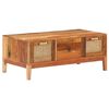 vidaXL Mesa de centro madera maciza reciclada 100x50x40 cm