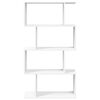 vidaXL Librer&iacute;a biombo de 4 niveles, blanca, 70 x 24 x 129 cm, madera de ingenier&iacute;a